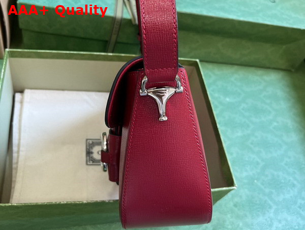 Gucci Horsebit 1955 Shoulder Bag in Red Leather 764155 Replica