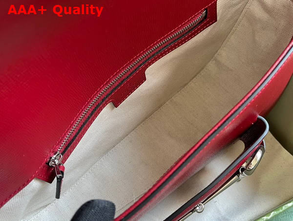 Gucci Horsebit 1955 Shoulder Bag in Red Leather 764155 Replica