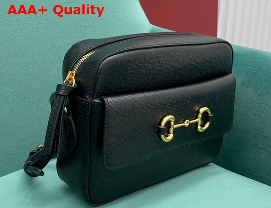 Gucci Horsebit 1955 Small Shoulder Bag Black Leather 645454 Replica