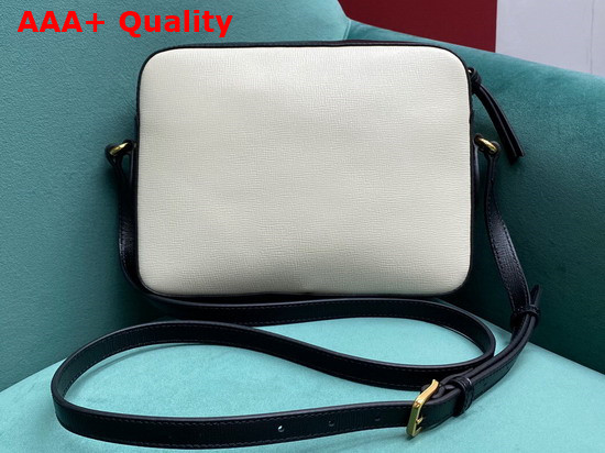 Gucci Horsebit 1955 Small Shoulder Bag Burnt Orange and White grainy Leather 645454 Replica