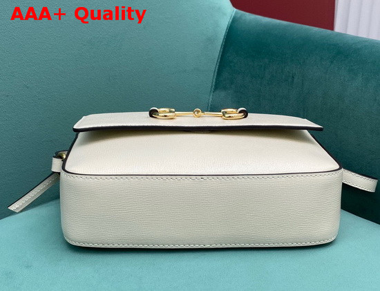 Gucci Horsebit 1955 Small Shoulder Bag White Leather 645454 Replica