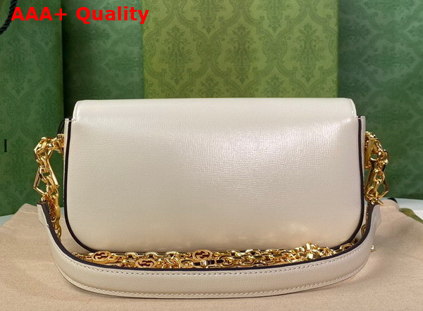 Gucci Horsebit 1955 Small Shoulder Bag in White Leather 735178 Replica