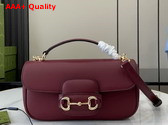 Gucci Horsebit 1955 Small Top Handle Bag in Gucci Rosso Ancora Red Leather 815206 Replica