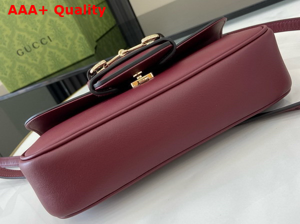 Gucci Horsebit 1955 Small Top Handle Bag in Gucci Rosso Ancora Red Leather 815206 Replica