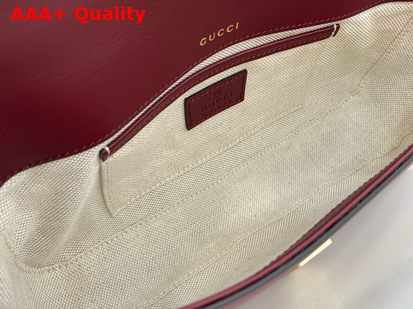 Gucci Horsebit 1955 Small Top Handle Bag in Gucci Rosso Ancora Red Leather 815206 Replica