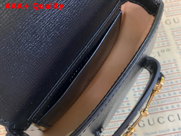 Gucci Horsebit 1955 Strap Wallet in Black Leather 699760 Replica