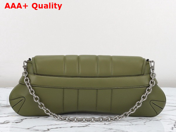 Gucci Horsebit Chain Medium Shoulder Bag in Green Leather 764255 Replica