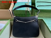 Gucci Horsebit Slim Small Shoulder Bag in Black Leather 764191 Replica