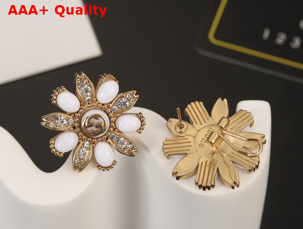 Gucci Interlocking G Flower Earrings Replica