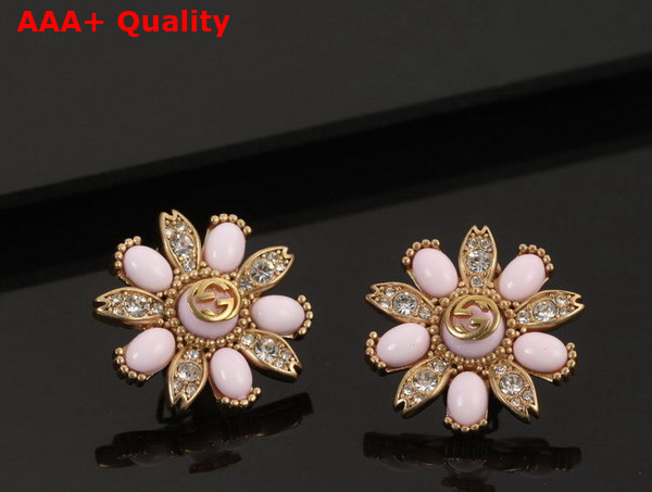 Gucci Interlocking G Flower Earrings Replica