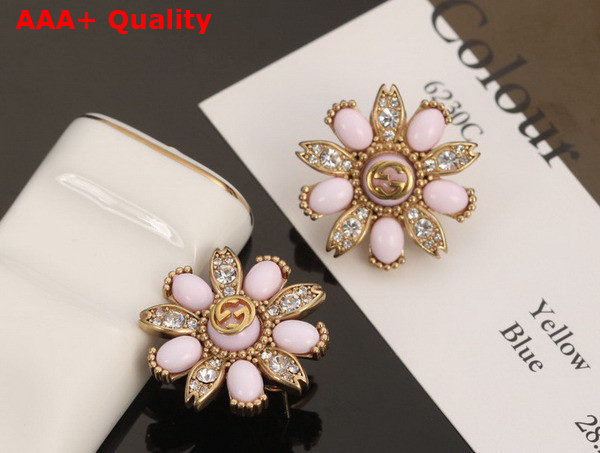 Gucci Interlocking G Flower Earrings Replica