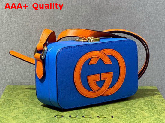 Gucci Interlocking G Mini Bag in Blue Leather 658230 Replica