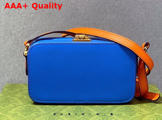 Gucci Interlocking G Mini Bag in Blue Leather 658230 Replica