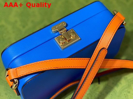 Gucci Interlocking G Mini Bag in Blue Leather 658230 Replica