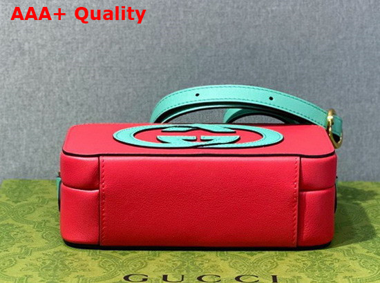 Gucci Interlocking G Mini Bag in Red Leather 658230 Replica