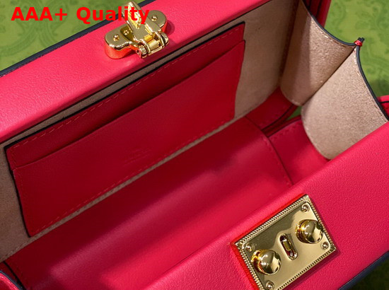 Gucci Interlocking G Mini Bag in Red Leather 658230 Replica