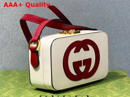 Gucci Interlocking G Mini Bag in White Leather 658230 Replica