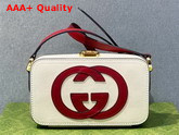 Gucci Interlocking G Mini Bag in White Leather 658230 Replica