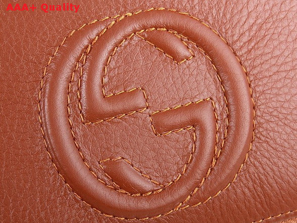 Gucci Interlocking G Zip Around Wallet in Brown 282413 Replica