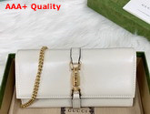 Gucci Jackie 1961 Chain Wallet in Ivory 651681 Replica