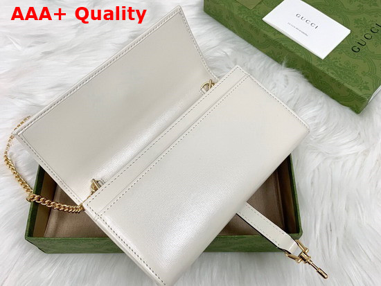 Gucci Jackie 1961 Chain Wallet in Ivory 651681 Replica