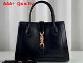 Gucci Jackie 1961 Medium Tote Bag in Black Leather 649016 Replica