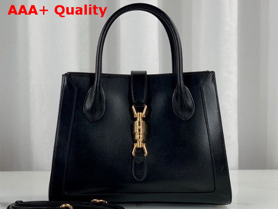 Gucci Jackie 1961 Medium Tote Bag in Black Leather 649016 Replica