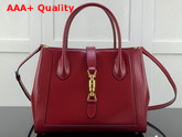 Gucci Jackie 1961 Medium Tote Bag in Red Leather 649016 Replica