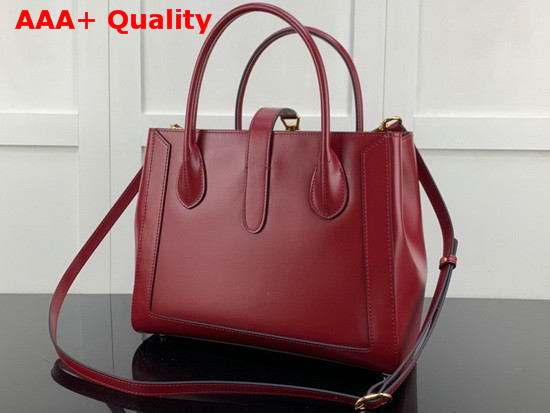 Gucci Jackie 1961 Medium Tote Bag in Red Leather 649016 Replica