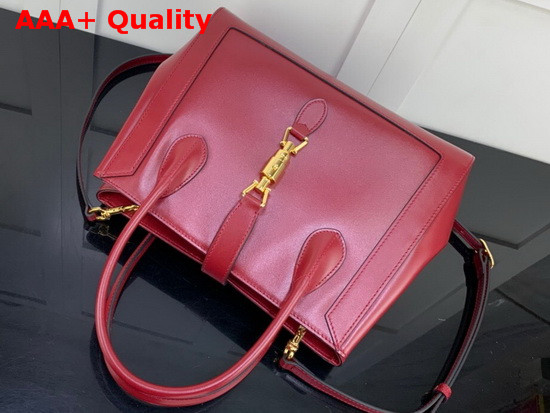 Gucci Jackie 1961 Medium Tote Bag in Red Leather 649016 Replica