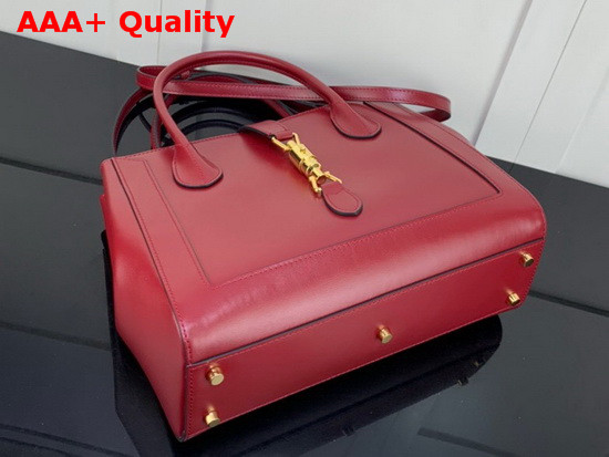 Gucci Jackie 1961 Medium Tote Bag in Red Leather 649016 Replica