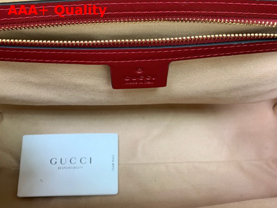 Gucci Jackie 1961 Medium Tote Bag in Red Leather 649016 Replica