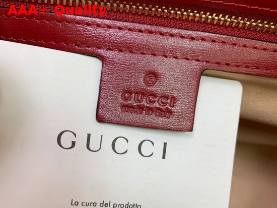 Gucci Jackie 1961 Medium Tote Bag in Red Leather 649016 Replica