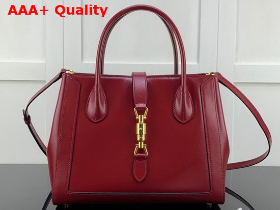 Gucci Jackie 1961 Medium Tote Bag in Red Leather 649016 Replica