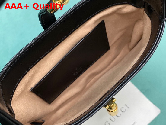 Gucci Jackie 1961 Mini Hobo Bag in Black Leather 637091 Replica