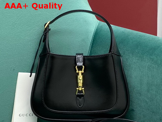 Gucci Jackie 1961 Mini Hobo Bag in Black Leather 637091 Replica