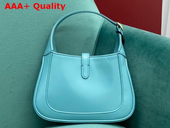 Gucci Jackie 1961 Mini Hobo Bag in Light Blue Leather 637091 Replica