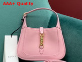 Gucci Jackie 1961 Mini Hobo Bag in Light Pink Leather 637091 Replica