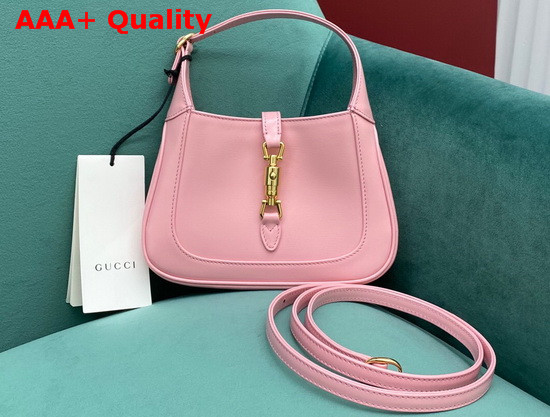 Gucci Jackie 1961 Mini Hobo Bag in Light Pink Leather 637091 Replica