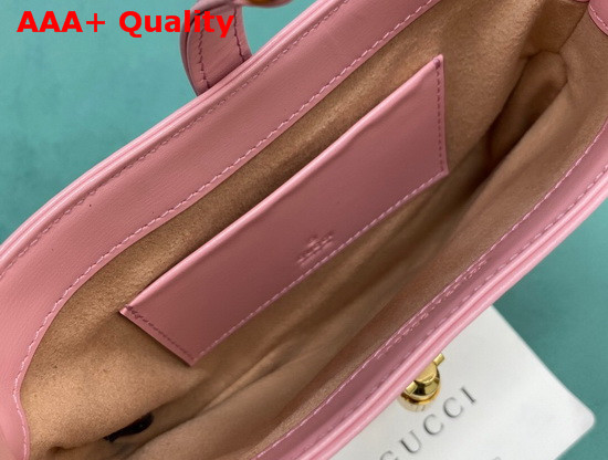 Gucci Jackie 1961 Mini Hobo Bag in Light Pink Leather 637091 Replica