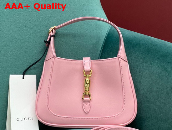 Gucci Jackie 1961 Mini Hobo Bag in Light Pink Leather 637091 Replica