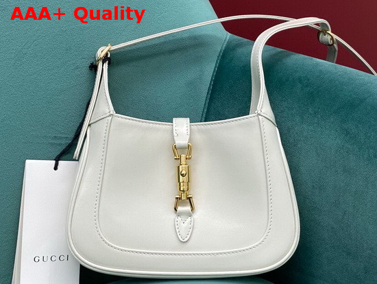 Gucci Jackie 1961 Mini Hobo Bag in White Leather 637091 Replica