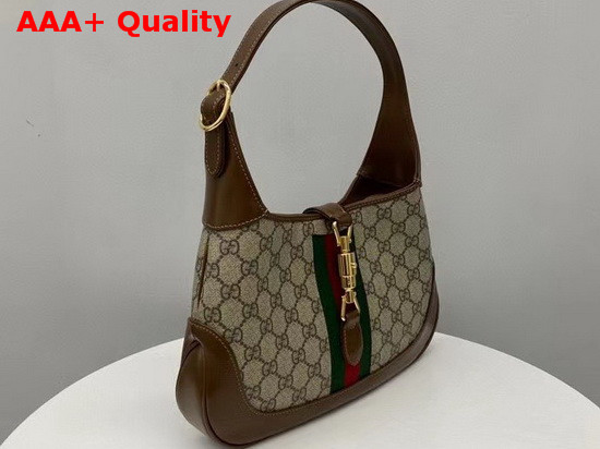 Gucci Jackie 1961 Small Hobo Bag Beige Ebony GG Supreme Canvas 636706 Replica