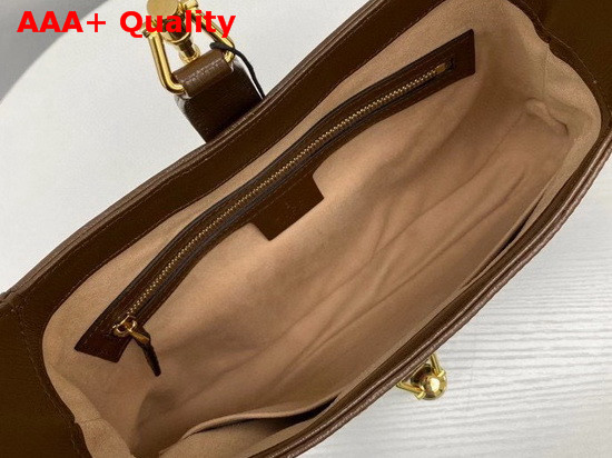 Gucci Jackie 1961 Small Hobo Bag Beige Ebony GG Supreme Canvas 636706 Replica