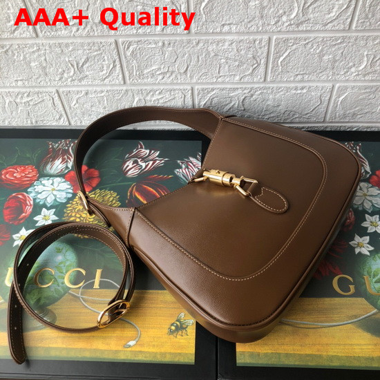 Gucci Jackie 1961 Small Hobo Bag in Brown Leather 636709 Replica