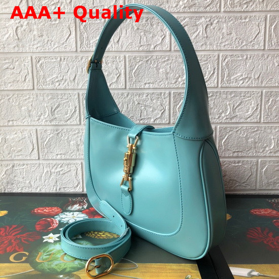 Gucci Jackie 1961 Small Hobo Bag in Light Blue Leather 636709 Replica