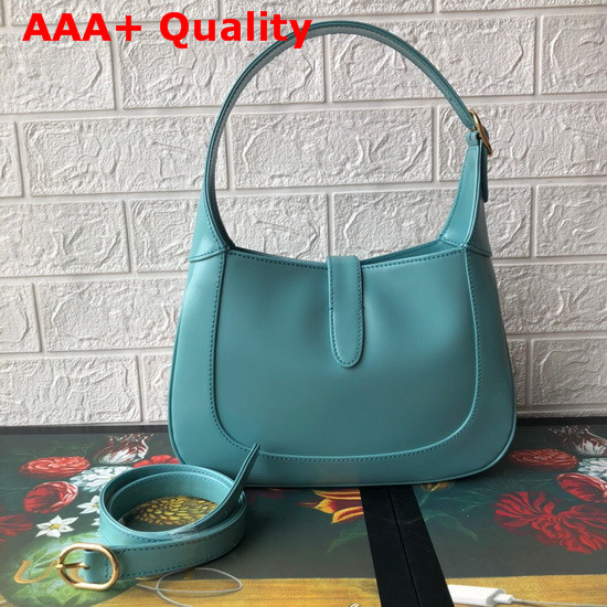 Gucci Jackie 1961 Small Hobo Bag in Light Blue Leather 636709 Replica