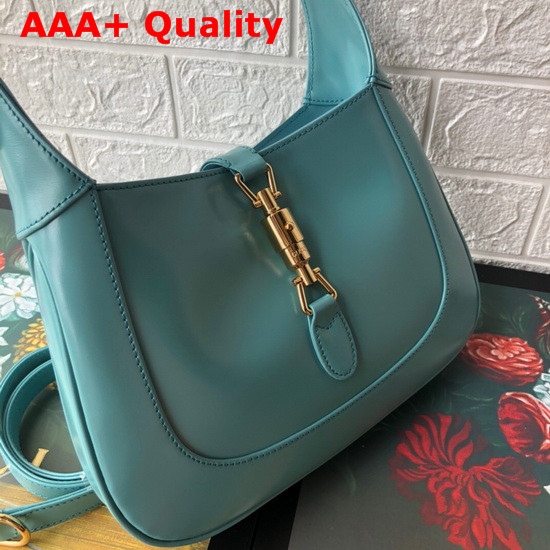 Gucci Jackie 1961 Small Hobo Bag in Light Blue Leather 636709 Replica