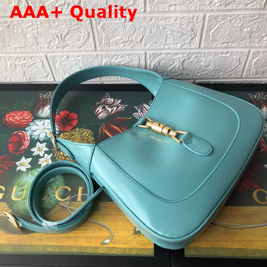 Gucci Jackie 1961 Small Hobo Bag in Light Blue Leather 636709 Replica