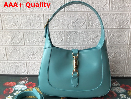 Gucci Jackie 1961 Small Hobo Bag in Light Blue Leather 636709 Replica